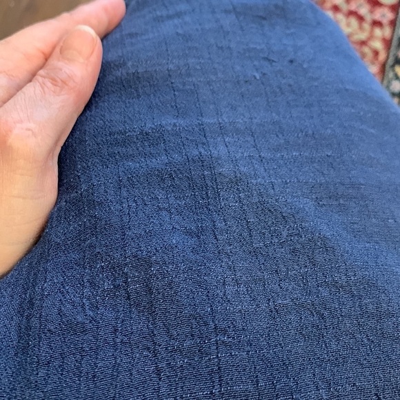 Flying Tomato blue embroidered spaghetti strap sundress Rayon/Poly blend. Size M - Picture 8 of 9